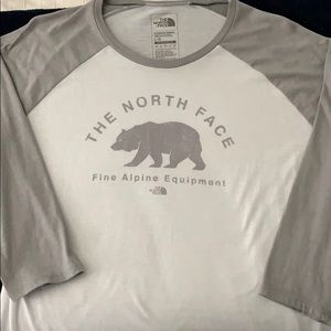 The North Face 3/4 sleeve bear shirt